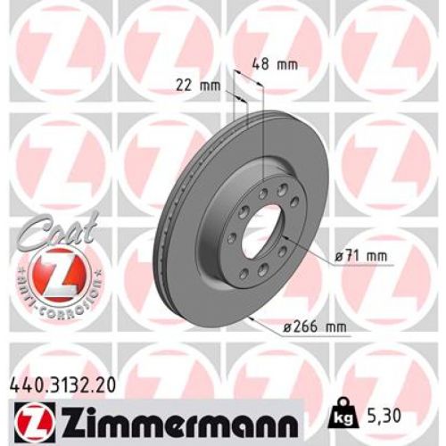 Гальмівний диск ZIMMERMANN 440.3132.20