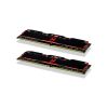 Модуль памяти для компьютера DDR4 32GB (2x16GB) 3200 MHz IRDM Black Goodram (IR-X3200D464L16A/32GDC) - Изображение 1