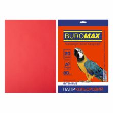 Папір Buromax А4, 80g, INTENSIVE red, 20sh (BM.2721320-05)