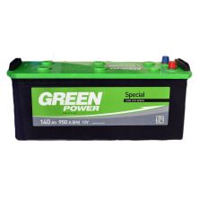 Аккумулятор автомобильный GREEN POWER Standart 140Ah бокова(+/-) (950EN) (22365)