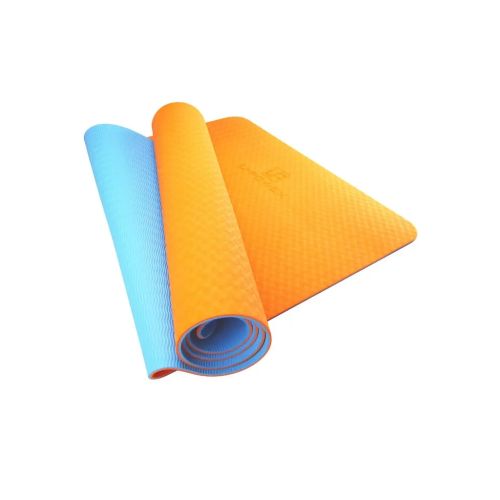 Килимок для йоги U-Powex Yoga mat Orange/Blue 183х61х0.6 (UP_1000_TPE_Or/Blue)