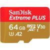 Карта памяти SanDisk 64GB microSD class 10 V30 Extreme PLUS (SDSQXBU-064G-GN6MA) - Изображение 1