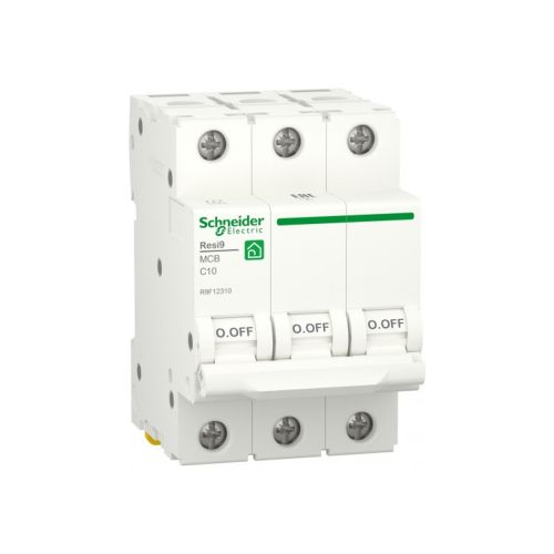 Автоматичний вимикач Schneider Electric RESI9 6kA 3P 10A C (R9F12310)