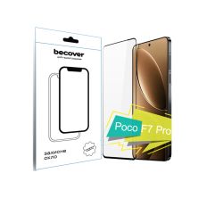 Скло захисне BeCover Poco F7 Pro Black (713416)
