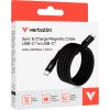 Дата кабель USB-C to USB-C 1.2m Magnetic 60W black Verbatim (31859) - Зображення 2
