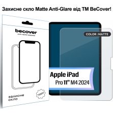 Скло захисне BeCover Matte Anti-Glare Apple iPad Pro 11 M4 2024 (713707)