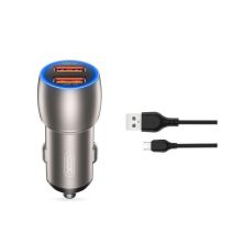 Зарядное устройство XO 2xUSB QC3.0 36W + cable USB to Micro 5P black (СC52-M-BK) Зарядное устройство XO 2xUSB QC3.0 36W + cable USB to Micro 5P black (СC52-M-BK)