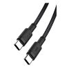 Дата кабель USB-C to USB-C 1.0m 100W braided black XO (NBQ199_С_Black) - Зображення 3