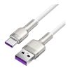 Дата кабель USB-C to USB-C 1.0m 66W metal Baseus (CAKF000102) - Зображення 1