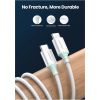 Дата кабель USB-C to USB-C 0.5m 3A 60W US264 white Ugreen (60517) - Изображение 1