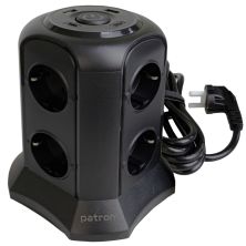 Мережевий фільтр живлення Patron SP-1683-USBT (EXT-PN-SP-1683-USBT)