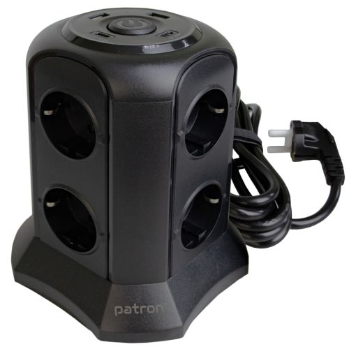 Мережевий фільтр живлення Patron SP-1683-USBT (EXT-PN-SP-1683-USBT)