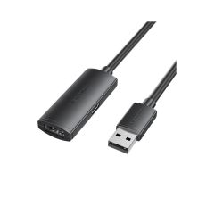 Дата кабель USB 2.0 AM/AF 5.0m Active black Vention (CBKBJ)