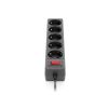 Мережевий фільтр живлення REAL-EL RS-Protect 505, 1.8m, black (EL122300044) - Зображення 2