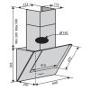 Вытяжка кухонная Ventolux DIAMOND 60 WH (700) PB - Изображение 1
