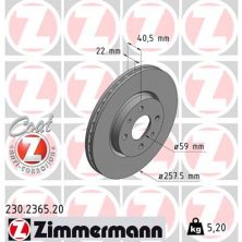 Тормозной диск ZIMMERMANN 230.2365.20