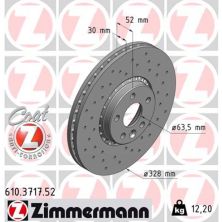 Тормозной диск ZIMMERMANN 610.3717.52