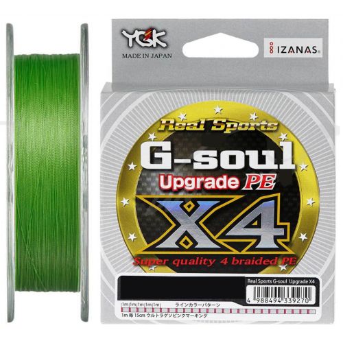 Шнур YGK G-Soul X4 Upgrade 150m 0.3/6lb Light Green (5545.00.37)