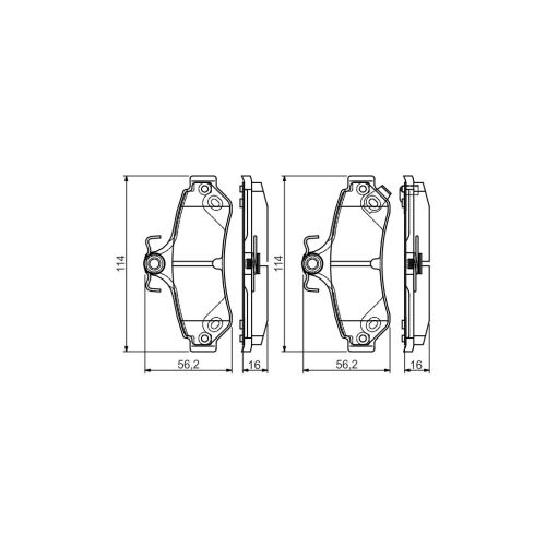 Тормозные колодки Bosch 0 986 495 173