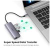 Концентратор Ugreen USB3.0 Type-C to USB 3.0x3/RJ45/ CM236 (60718) - Изображение 3