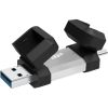 USB флеш накопичувач Silicon Power USB 256G SILICON POWER usb3.2+TypeC Mobile C51 (SP256GBUC3C51V1S) - Зображення 1