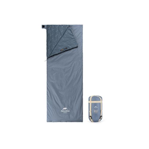 Спальный мешок Naturehike надлегкий Ultralight LW180 NH21MSD09 лівий (15°C) p-p XL сіро-синій (6927595777978-L)