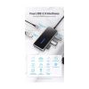 Концентратор Vention USB 3.1 Type-C to 4хUSB 3.0/PD 87W 5-in-1 Gray Mirrored Surface (TFDHB) - Изображение 2