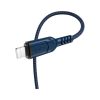 Дата кабель USB 2.0 AM to Lightning 1.0m 2.4A nylon X59 blue HOCO (6931474744883) - Зображення 1