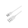 Дата кабель USB 2.0 AM to USB-C 1.0m 2.4A PVC BX14 white BOROFONE (6957531089995) - Зображення 1