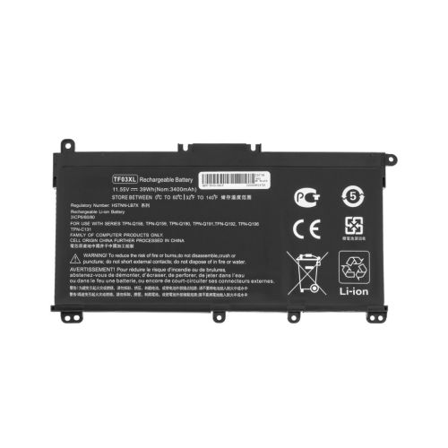 Аккумулятор для ноутбука HP 250 G7 HT03XL, 3615mAh (41.7Wh), 3cell, 11.55V, Li-ion (A71069)