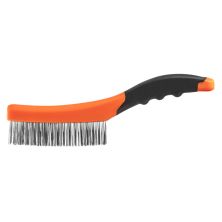 Щітка по металу Neo Tools 4х16 рядів, прямий дріт 0.3мм, 260мм, двокомпонентне руків'я (39-050)