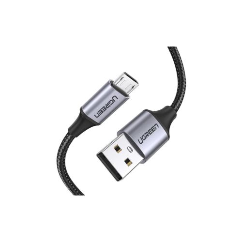 Дата кабель USB 2.0 AM to Micro 5P 1.5m 2A US290 black Ugreen (60147)