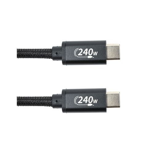 Дата кабель USB-C to USB-C 3.0m PD240W black San Guan (CA914128)