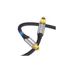 Кабель мультимедийный Optical Toslink 2.0m 5.1ch gray Vention (BAVHH)