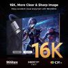 Кабель мультимедийный HDMI M to HDMI M 2.0m V2.2 16K60Hz 96Gbps braided black Ugreen (65900) - Изображение 1