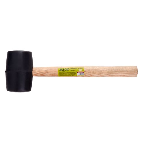 Киянка Alloid гумова, 680г, чорна, ручка з деревини (RM-16680W)
