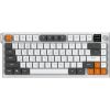 Клавіатура Ajazz AF82 Wireless/Bluetooth/USB UA Gray/White/Orange (AF82-GWO) - Зображення 1
