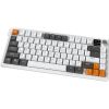 Клавіатура Ajazz AF82 Wireless/Bluetooth/USB UA Gray/White/Orange (AF82-GWO) - Зображення 2