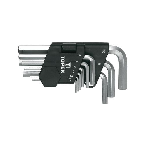 Набор инструментов Topex ключи шестигранные HEX 1.5-10 мм, 9 шт. (35D955)