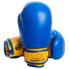 Боксерские перчатки PowerPlay 3004 JR 6oz Blue/Yellow (PP_3004JR_6oz_Blue/Yellow)