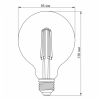 Лампочка Videx Filament G95FAD 7W E27 2200K 220V (VL-G95FAD-07272) - Зображення 2