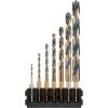 Набор сверл DeWALT в касете для Tough Case, по металу Black & Gold, 1/4 дюйма, 8 шт (DT70831) - Изображение 1