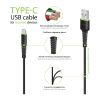 Дата кабель USB 2.0 AM to Type-C 2.0m CBFLEXT2 Black Intaleo (1283126521423) - Изображение 3