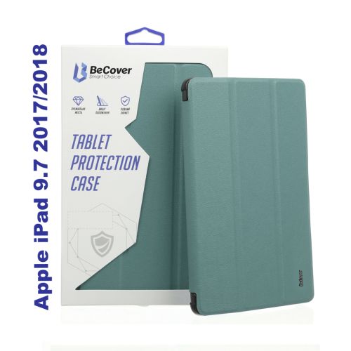 Чехол для планшета BeCover Tri Fold Soft TPU Silicone Apple iPad 9.7 2017/2018 A1822/A1823/A1893/A1954 Green (706878)