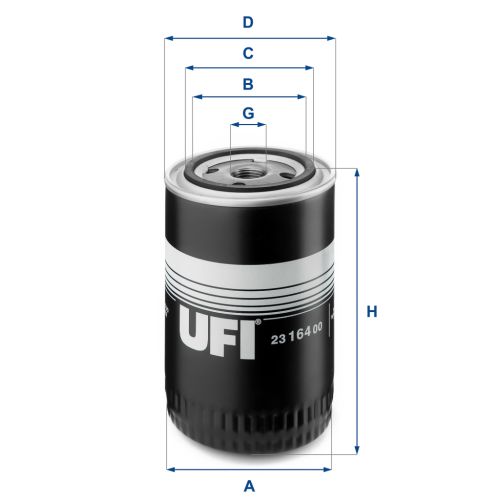 Фільтр масляний UFI 23.164.00