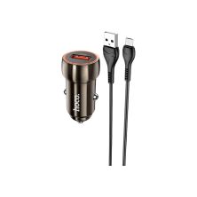 Зарядний пристрій HOCO Z46 USB Metal Gray (6931474770295)