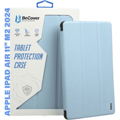 Чехол для планшета BeCover Tri Fold Hard Apple iPad Air 11 M2 2024 Light Blue (711415)