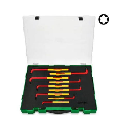 Ключ Toptul TORX диэлектрическый VDE 9 шт. T10-T50 (GZC0911)