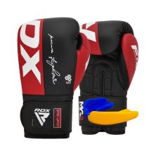 Боксерські рукавички RDX REX F4 Red/Black 14 унцій (BGR-F4R-14OZ)