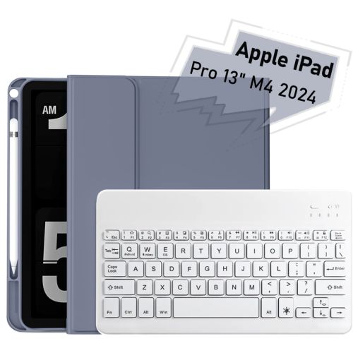 Чохол до планшета BeCover with keyboard Apple iPad Pro 13 M4 2024 Purple (713007)